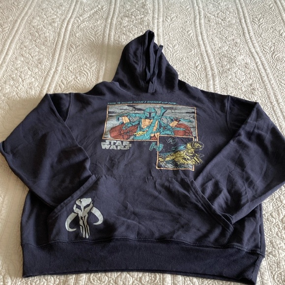 Star Wars Other - Star Wars Men's Pullover Graphic Sweatshirt - Navy Blue Hoodie Size Medium